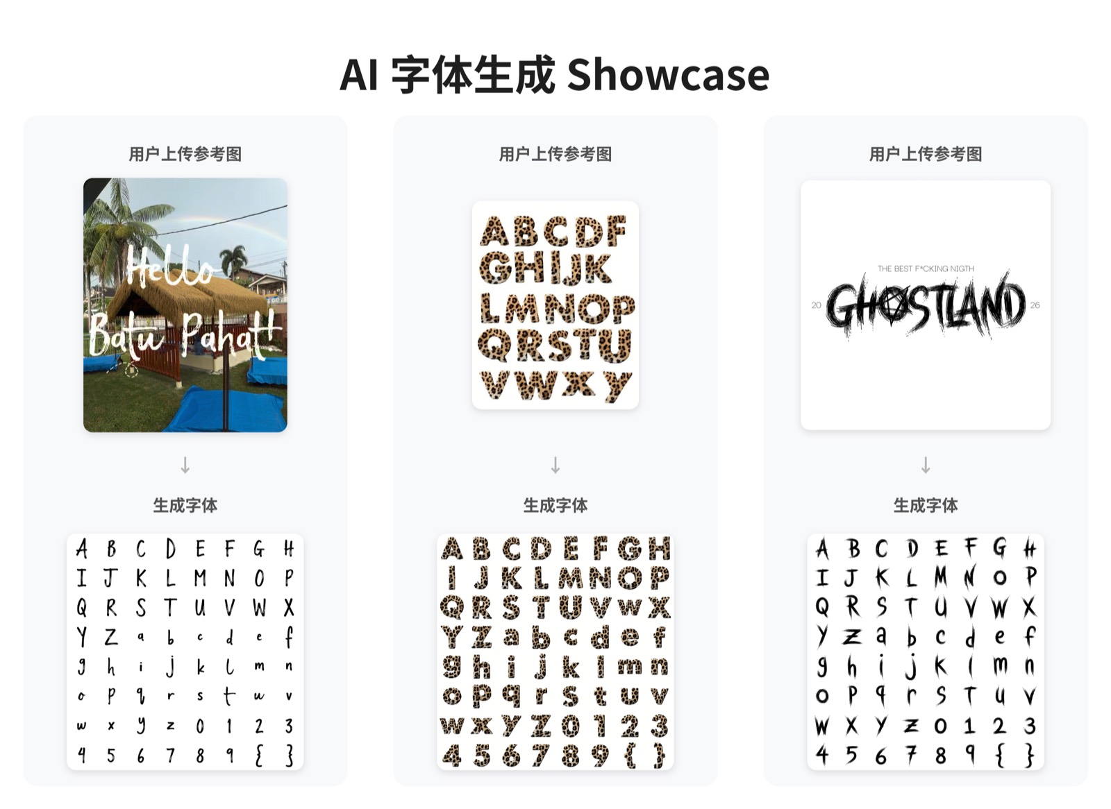 AI Font Showcase